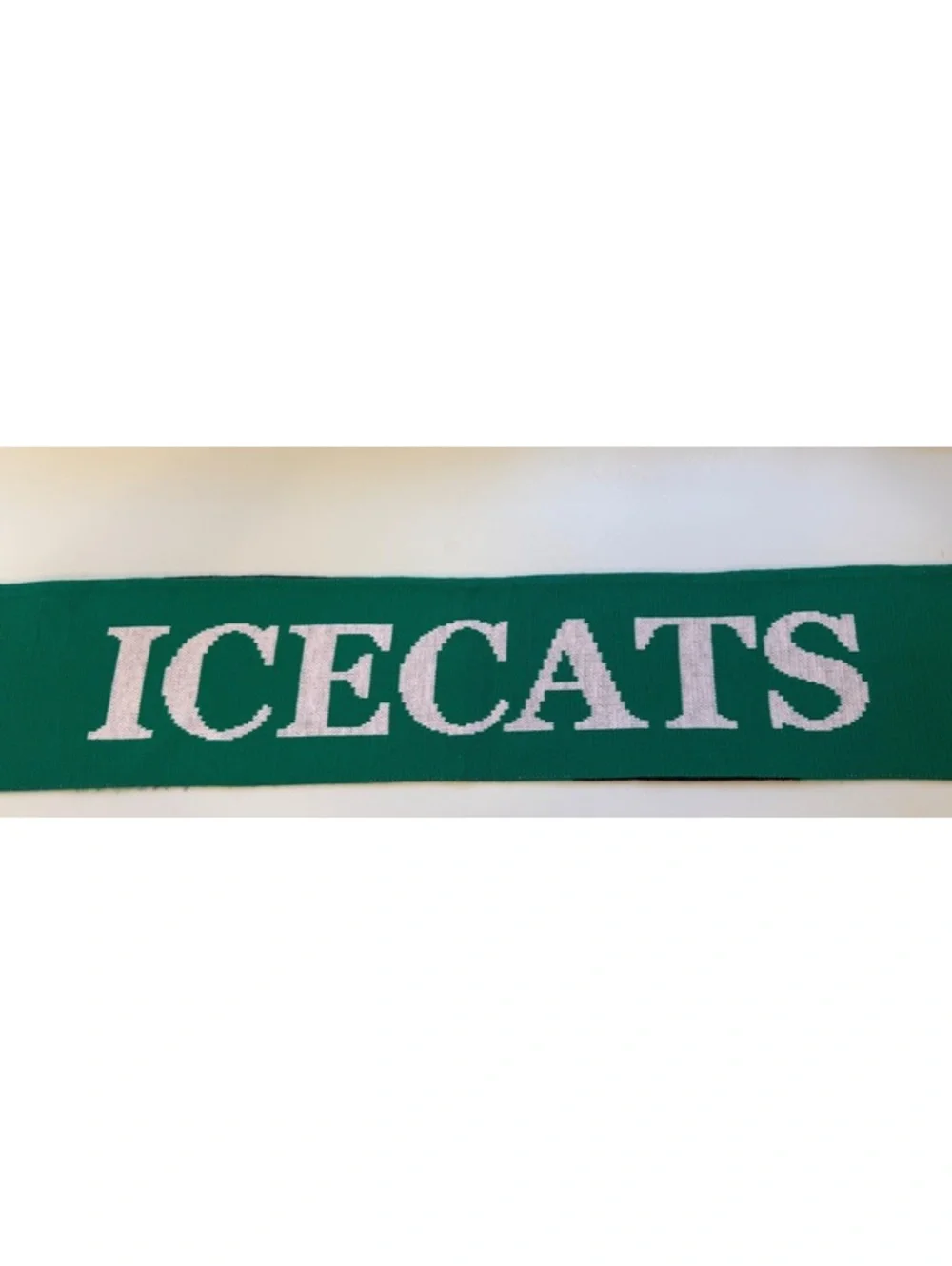 Walter Johnson Icecats Hockey Knit Scarf Green Black White